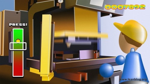 5 stamping press-1 5 stamping press 1 500x280 April Fool: A New Way to Learn Lean? Wii Lean! lean