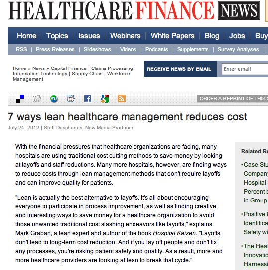 lean management in healthcare pdf