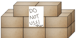 do not use sign on boxes