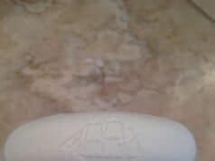 Overprocessing Example on the Bathroom Counter