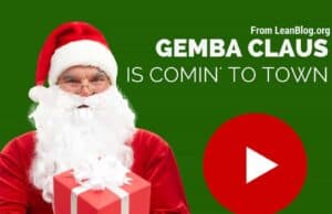 Throwback Thursday: Flexing, Gemba Claus, Problems, Shook, Jail, and Holiday Gifts Gemba Claus