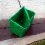 Green recycling bin 