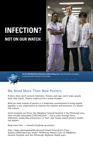 infection poster anti-poster not on our watch