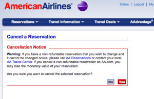 I Wish American Airlines Would Error Proof This on Their Website