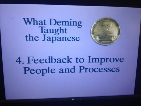 feedback to improve people and processes