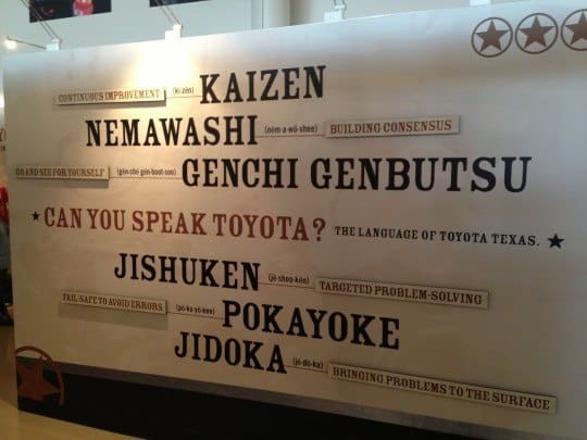 do you speak toyota? Japanese lean/TPS terms