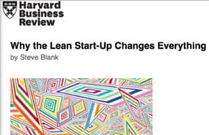 Steve Blank’s HBR Cover Story on “The #LeanStartup”