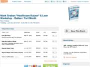 “Healthcare Kaizen” Public Workshop – June 25, Dallas / Fort Worth