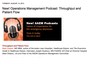 Interviewing Dr. Guarisco on Improving E.D. Patient Flow