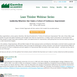 kainexus leadership gemba academy webinar