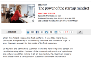 The power of the (Lean) startup mindset