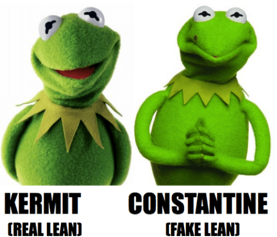 KERMIT constantine fake lean real lean