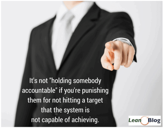 It's not -holding somebody accountable-