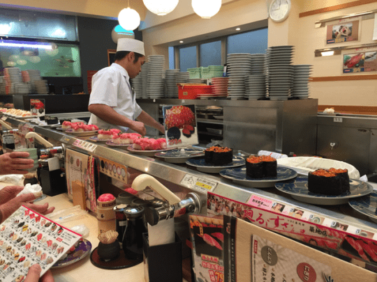 Conveyor belt sushi