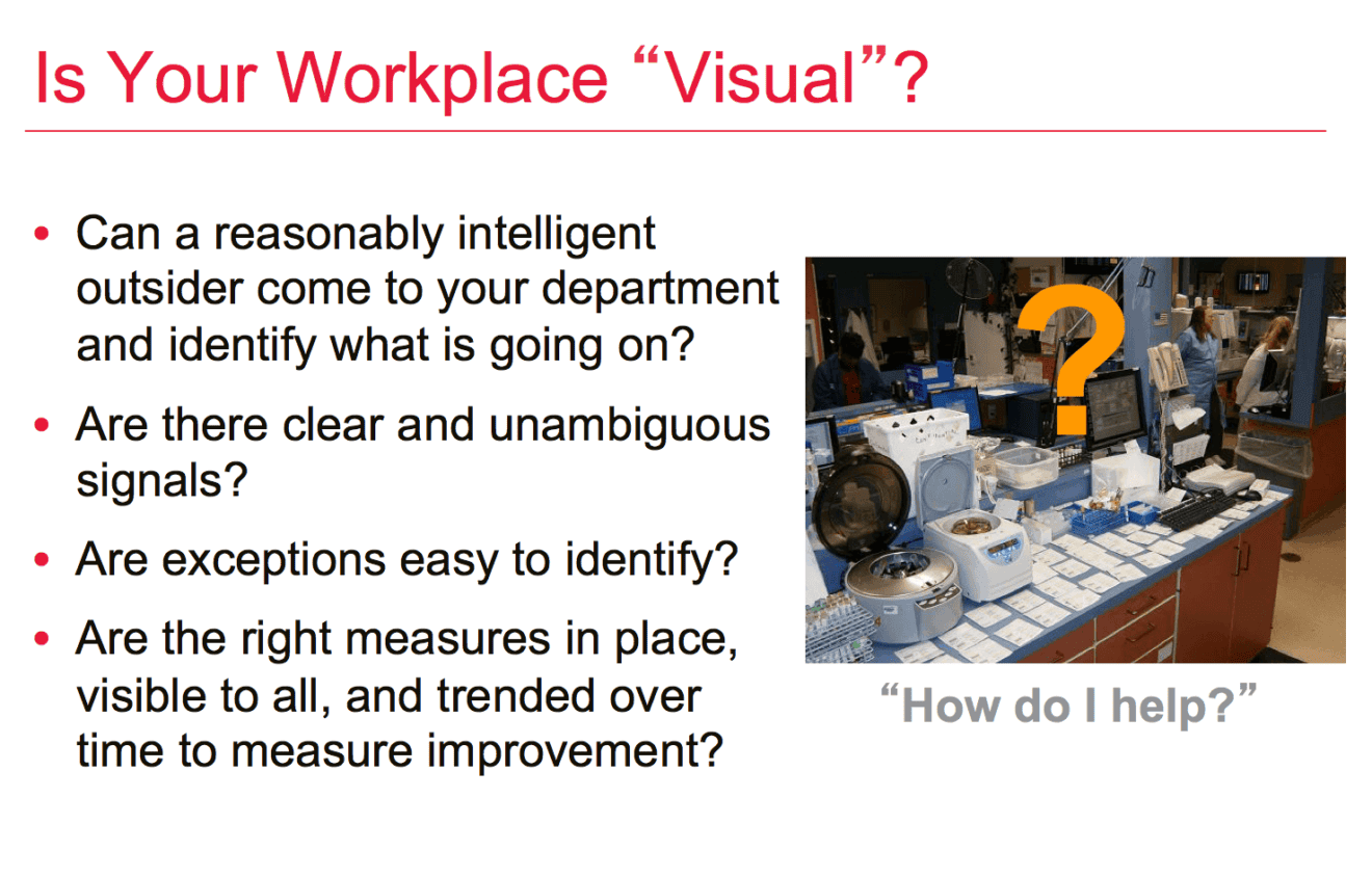Confusing Visual Management Examples Moving from