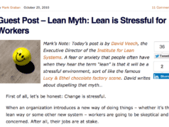 Lean Blog Flashback to 2010: Lean Shouldn’t Stress People Out