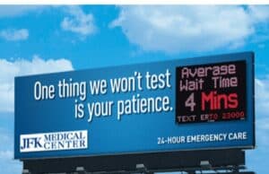 Data Without Context Have No Meaning: Emergency Department Wait Time Billboards