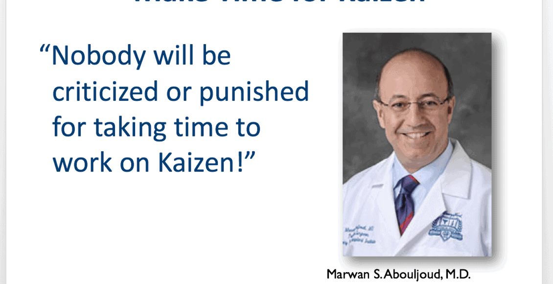 make time for kaizen