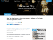 Free Webinar on Lean and Zen Today; How We Improve at KaiNexus