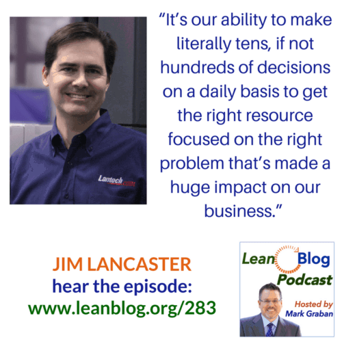 Jim Lancaster Lean decisions