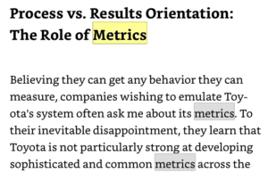 What Do the “The Toyota Way” Books Say About Visual Metrics?