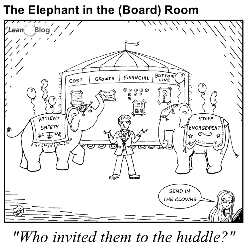 Cartoon] The Elephant in the (Board) Room – Lean Blog