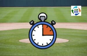 Are Minor League Baseball Games Really Getting Slower? Signal vs Noise in the Data 1. Stopwatch illustration over a baseball field, symbolizing time management and efficiency.
