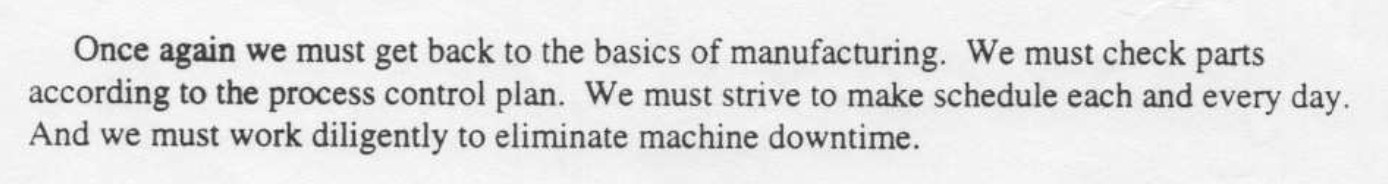 GM leadership memo calling for