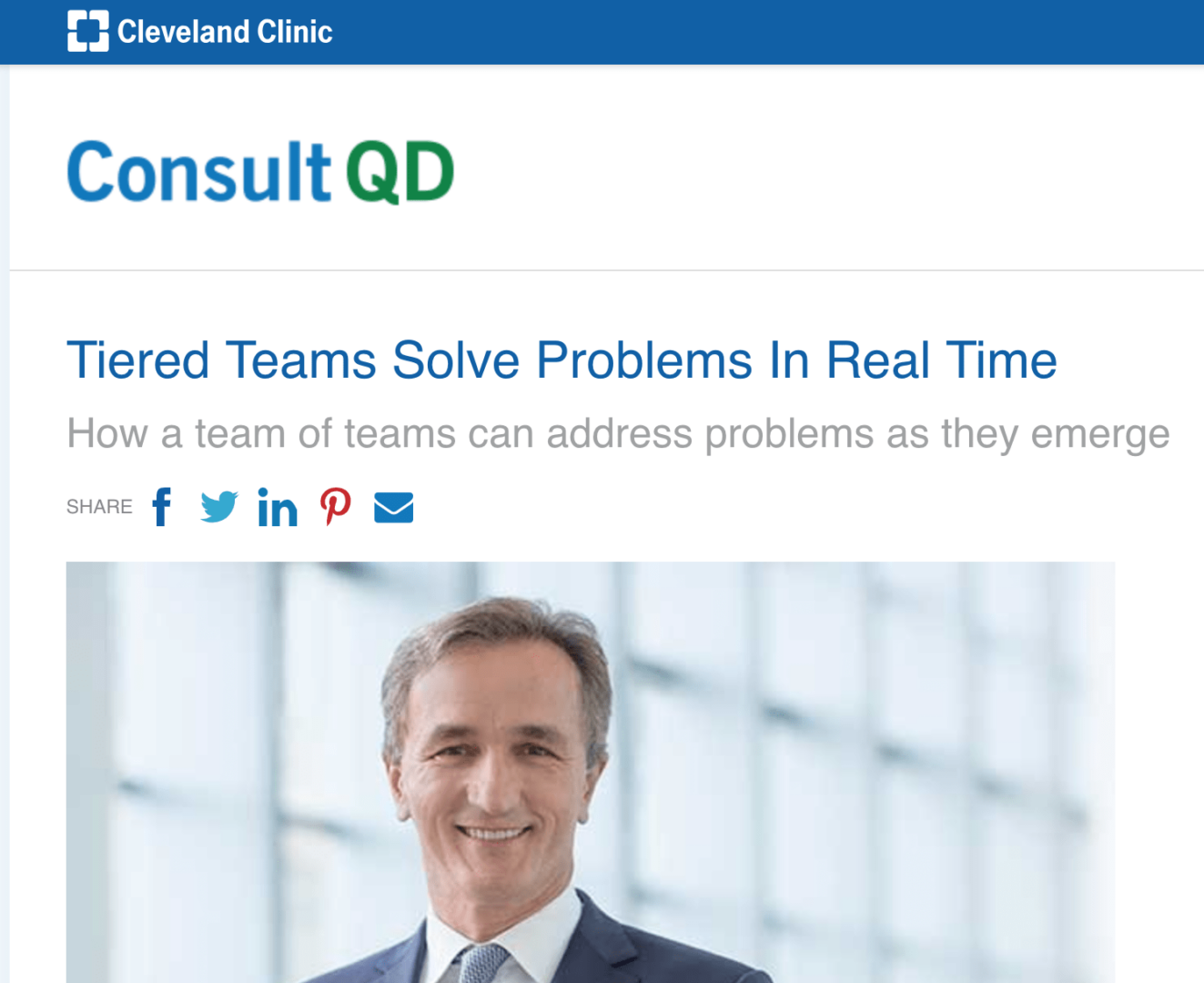 Tiered Teams Solve Problems In Real Time How a team of teams can address problems as they emerge