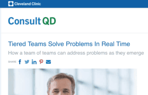 Cleveland Clinic’s New CEO on Improvement and “Tiered Huddles”