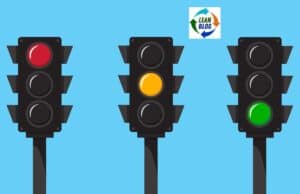 Why RAG (Red Amber Green) Metrics Mislead Leaders: Lessons from the BMJ Red, yellow, and green traffic lights symbolize process flow states.