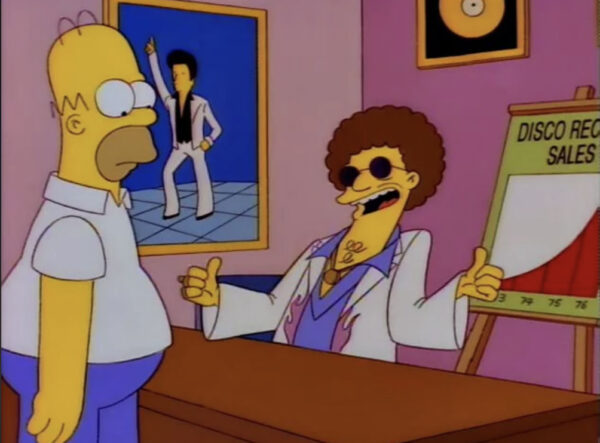 disco stu from the simpsons 