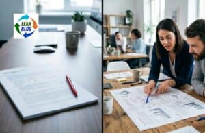 An AI Gave Me an A3 Evaluation. I Needed a Coach. image showing two approaches: A report that's dumped on a desk vs. a live coaching conversation about an A3 report