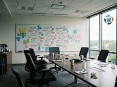 Why You Can’t Think Your Way to a Root Cause Empty conference room with whiteboard covered in a fishbone diagram and sticky notes, chairs pushed back after a meeting