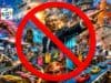 The Taiichi Ohno 1981 Story Keeps Getting Reposted. It Can’t Be True. A chaotic, oversaturated AI-generated factory scene featuring robots, conveyor belts, gears, cars, cherry blossoms, Mount Fuji, a giant stopwatch, and a stern older Japanese man pointing, all covered by a large red prohibition symbol.